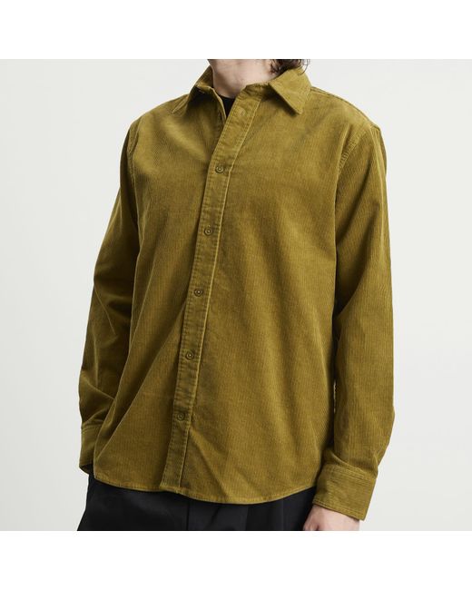 NN07 Green Colby Corduroy Overshirt for men
