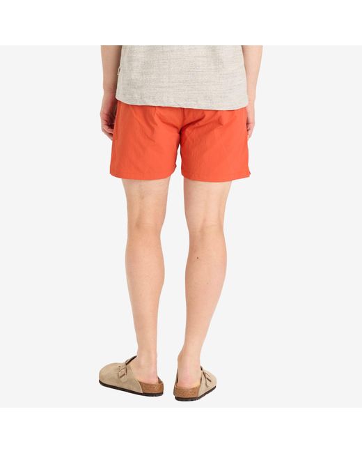 Norse Projects Orange Hauge Recycled Nylon Swim Shorts for men