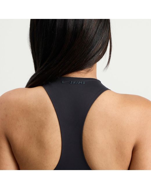 Nike Blue X Skims Matte Mock Neck Racer Tank