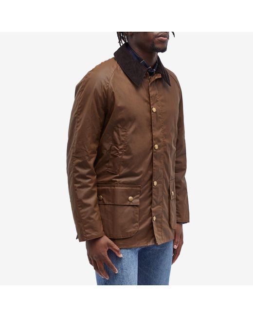 Barbour Brown Ashby Wax Jacket for men