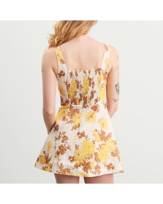 Faithfull The Brand Metallic Felice Mini Dress