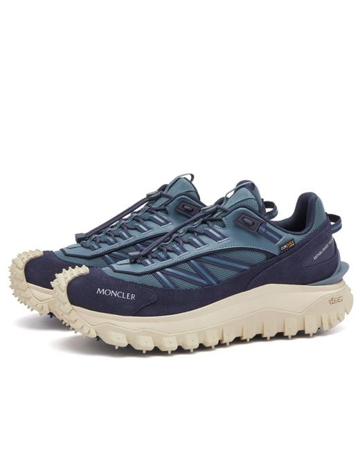 Moncler Blue Trail-Ready Water-Repellent Sneakers For for men