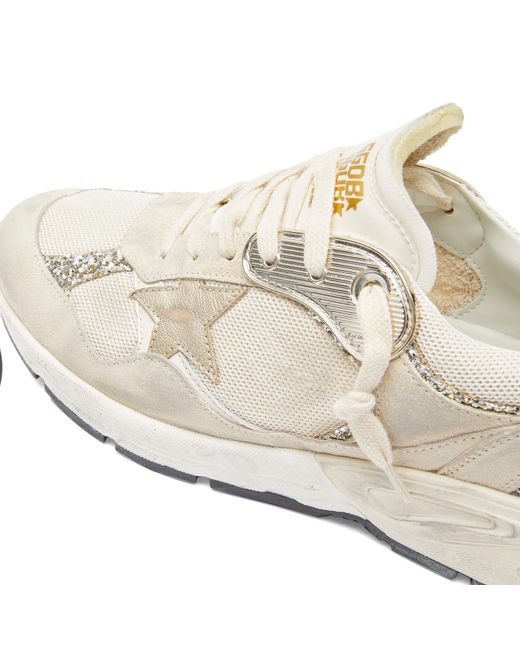 Golden Goose Deluxe Brand White Running Dad Leather Sneakers