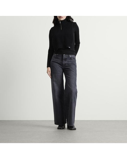 Maison Margiela Black Mm6 Wool Sweater Vest