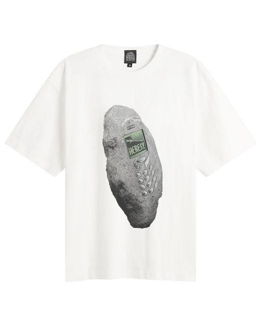 Heresy Gray Stone Phone T-Shirt for men
