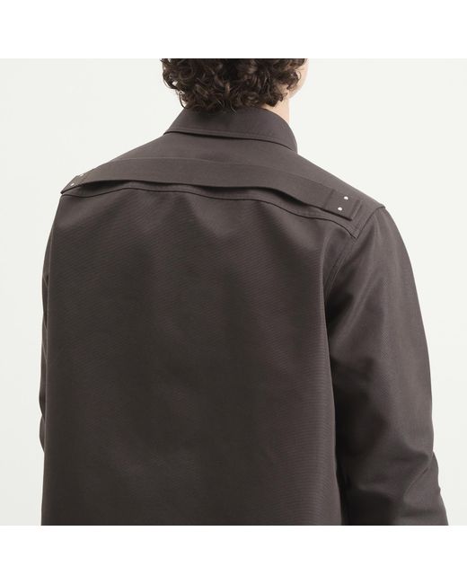 Rick Owens Brown Outershirt Jacket for men