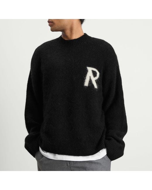 Represent Black Logo Knit Jumper for men