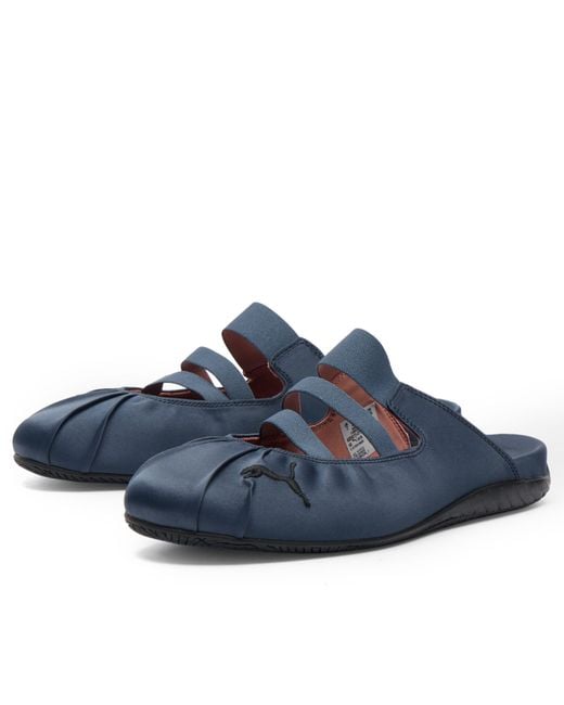 PUMA Blue Speedcat Satin Mule Sneaker