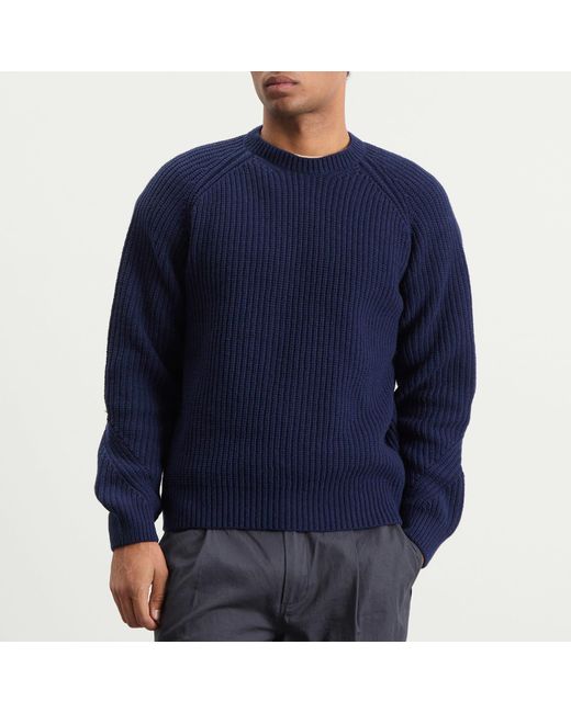 Folk Blue Direction Jumper for men