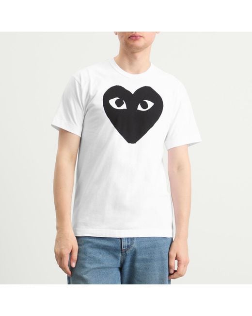 COMME DES GARÇONS PLAY Black Heart Logo T-Shirt for men