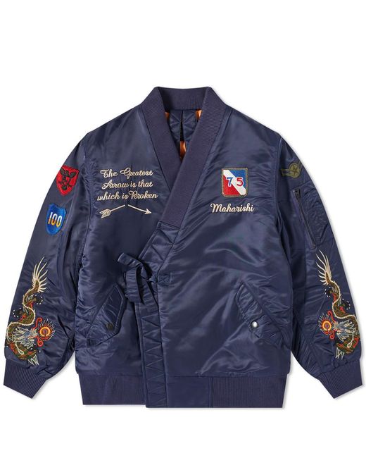 Maharishi Blue Kimono Flight Jacket for men