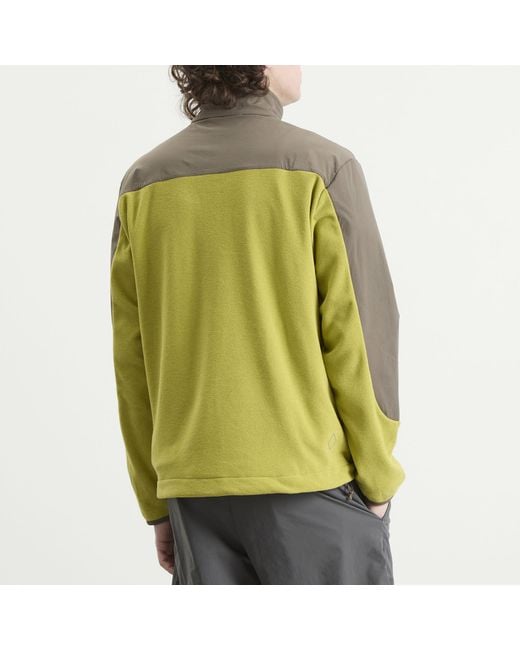 Pas Normal Studios Green Off-Race Light Half-Zip Fleece for men