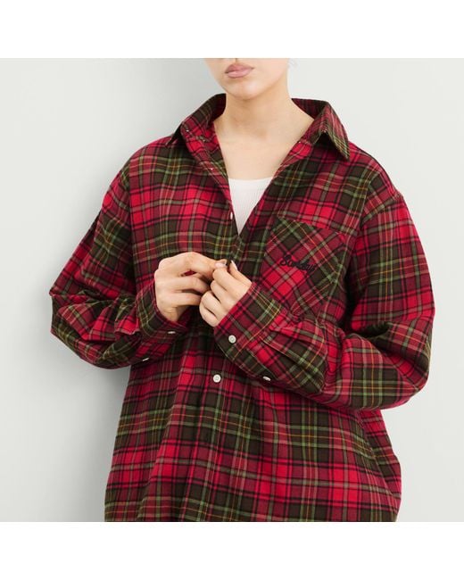 SUNDAYFRUITMARKET Red Sunday Check Shirt