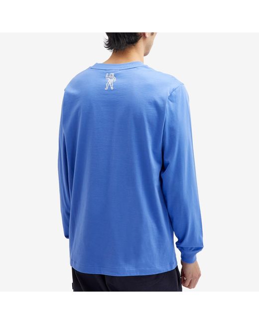 BBCICECREAM Blue Small Arch Logo Long Sleeve T-Shirt for men