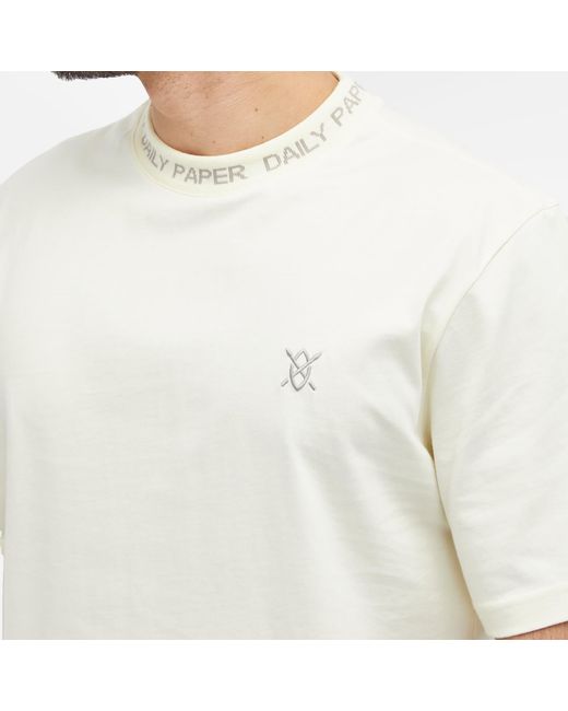 Daily Paper White Erib Short Sleeve T-Shirt for men