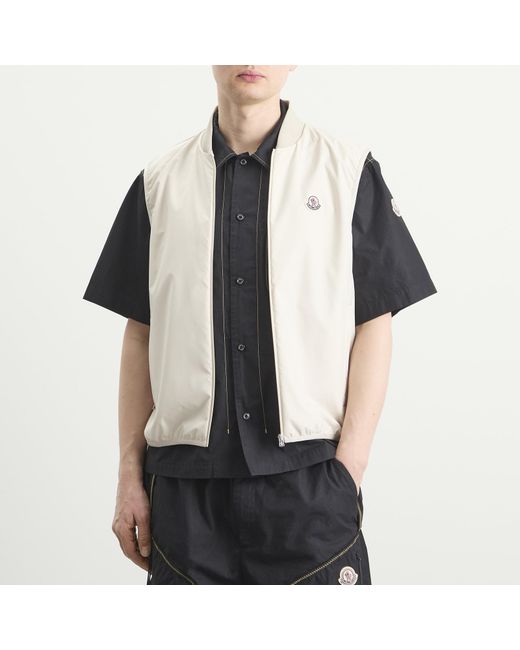 Moncler White Hemmoor Jacket With Removable Gilet for men