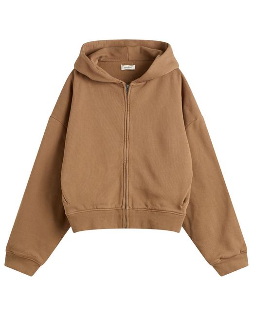 Entire studios Brown Thermal Waffle Hoodie for men
