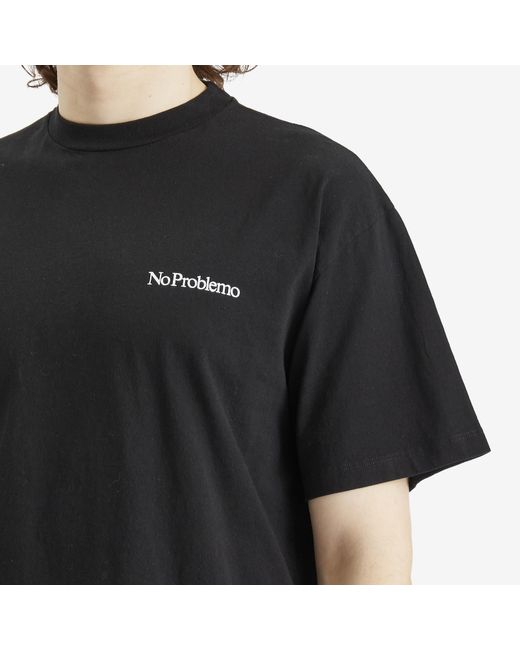 No Problemo Black Eau De Problemo Ss T-Shirt for men