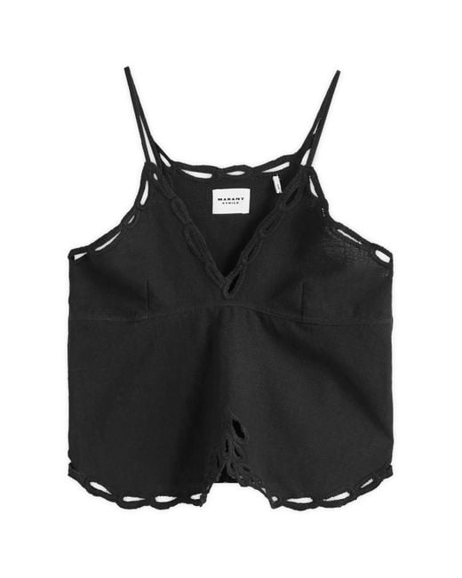 Isabel Marant Black Tomeki Vest Top