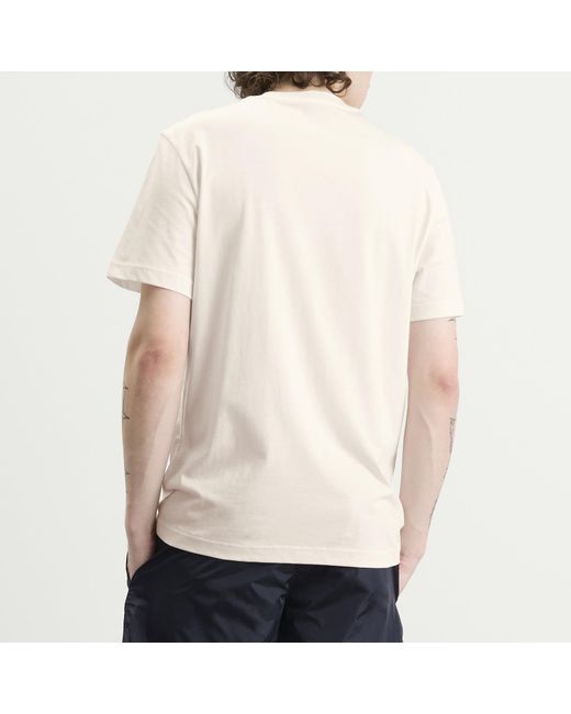 Moncler White Cotton Patch Logo T-Shirt for men