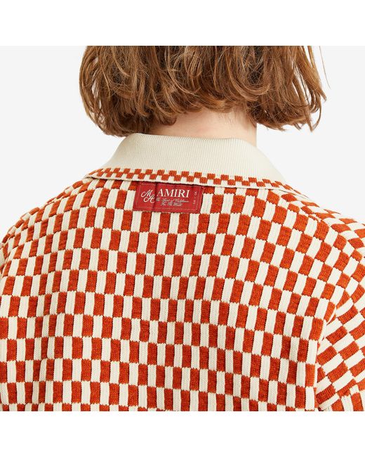 大人気★【AMIRI】チェック柄オーバーサイズ織りポロ Amiri Checkered Oversized Woven Polo for Men | Lyst