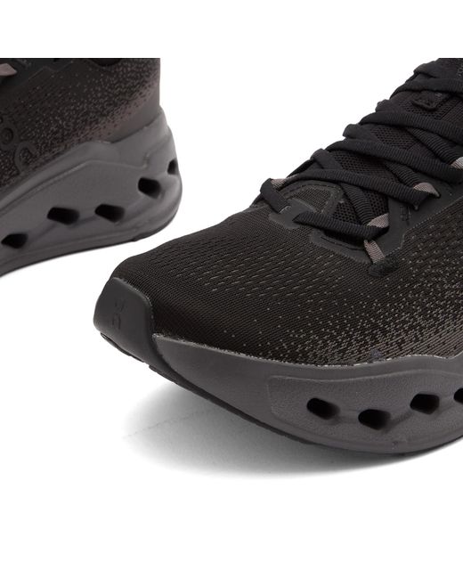 On Shoes Black Cloudsurfer Max Sneakers for men
