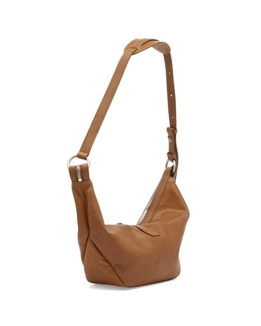 MARGE SHERWOOD Brown Belted Hobo Shoulder Bag