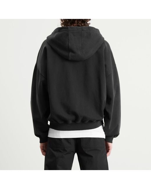 Cole Buxton Black Mini Logo Zipped Hoodie for men