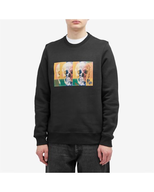 Paul Smith Gray Skull Square Sweatshirt for men