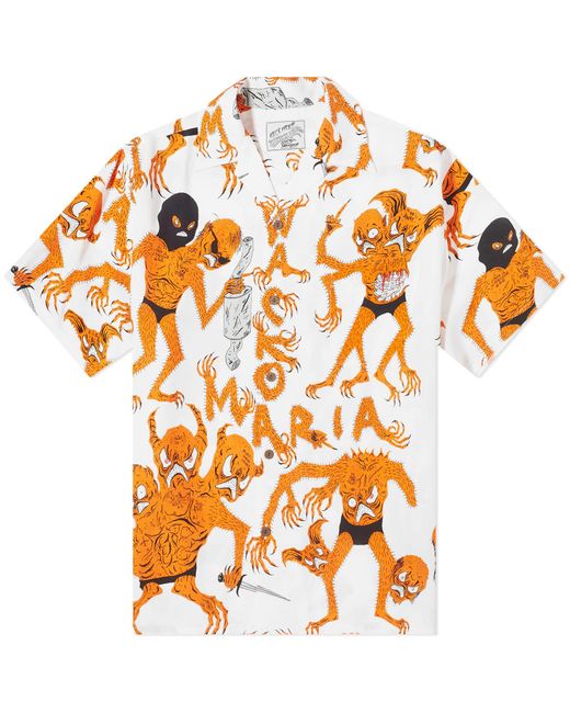 Wacko Maria Orange X Neckface Type 4 Vacation Shirt for men