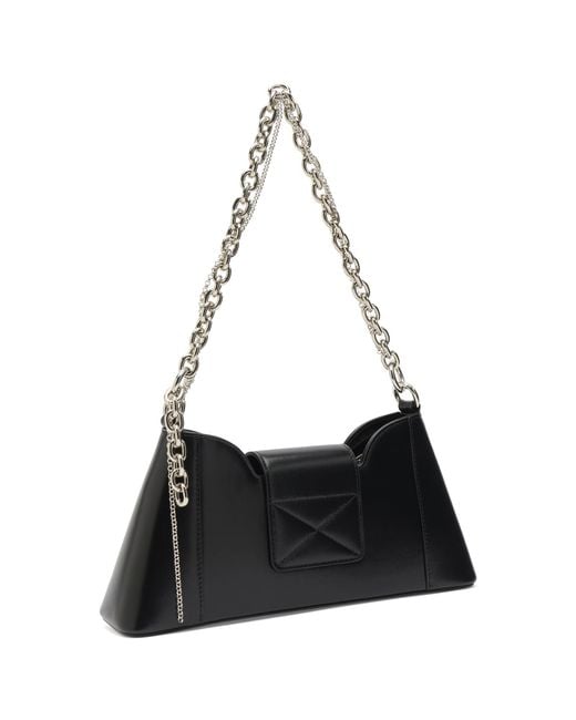 Justine Clenquet Black Marla Evening Chain Bag