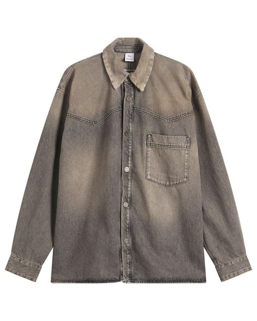 Won Hundred Gray Zayne Denim Overshirt for men