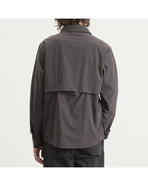 Hiking Patrol Gray Align Button Up Shirt for men