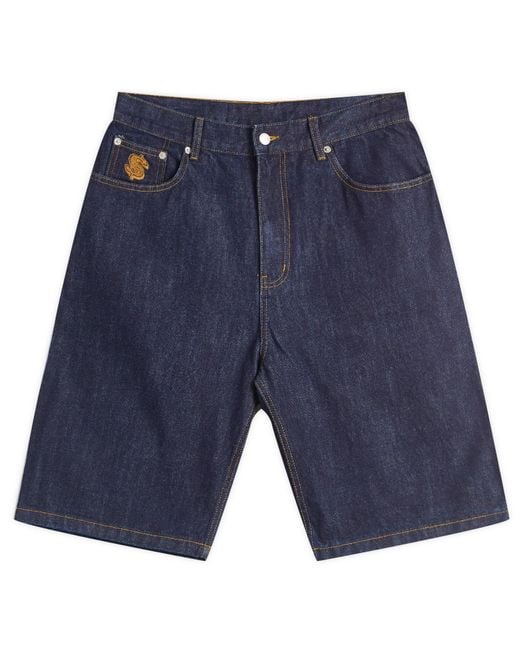 BBCICECREAM Blue Astro Denim Shorts for men