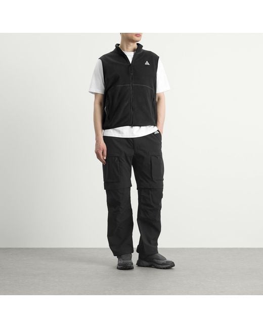 Nike Black Acg Wolf Tree Full Zip Vest for men