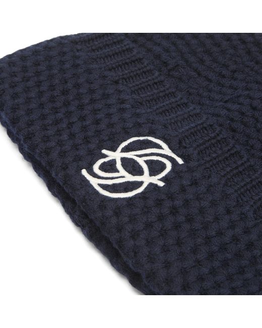 Drole de Monsieur Blue Drole De Monsieur Monogram Beanie for men