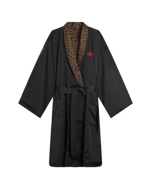 Adidas Black Graphic Boxing Robe for men
