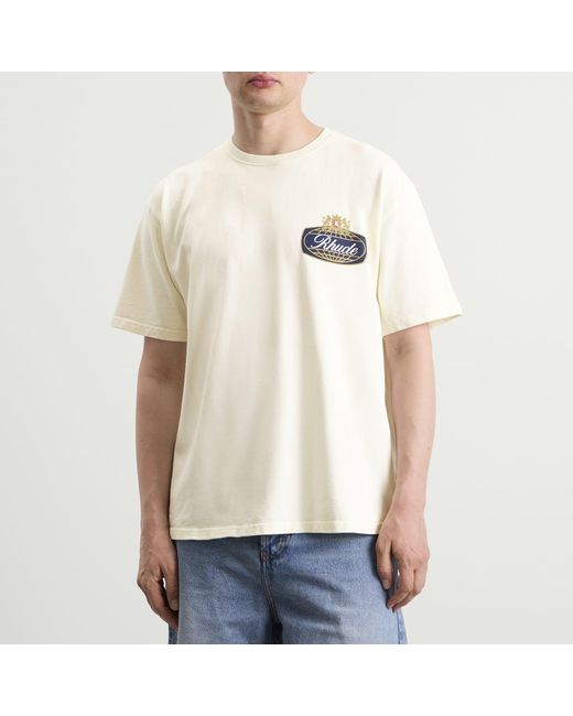 Rhude White Safari Crest T-Shirt for men