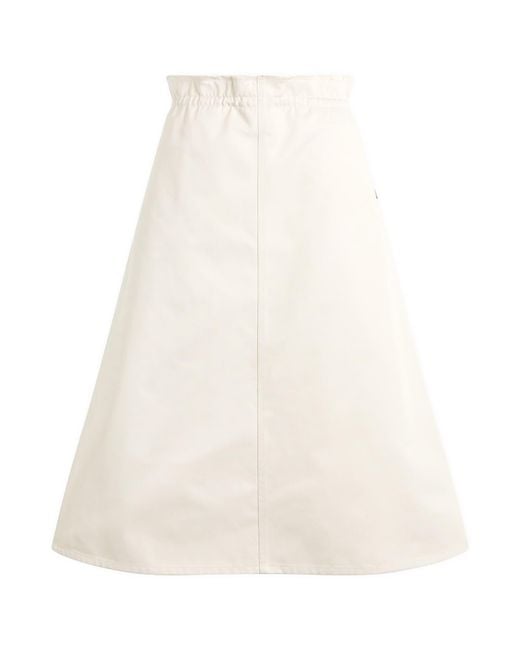Maison Margiela Natural Mm6 Midi Skirt