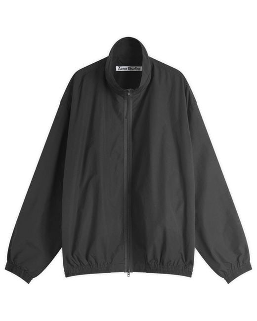 Acne Black Olandios Technical Cotton Blend Blouson for men