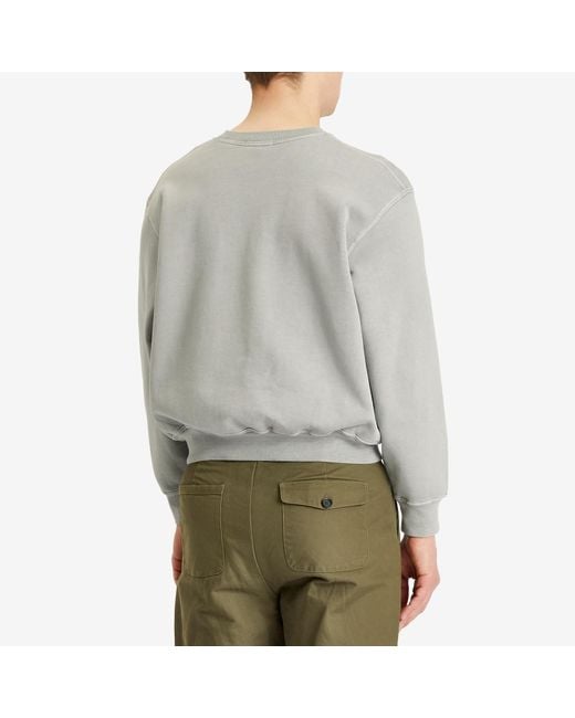 Lady White Co. Gray Mini Crewneck Sweatshirt for men