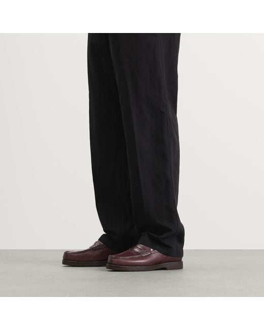Visvim Brown Fabro Folk Loafer for men