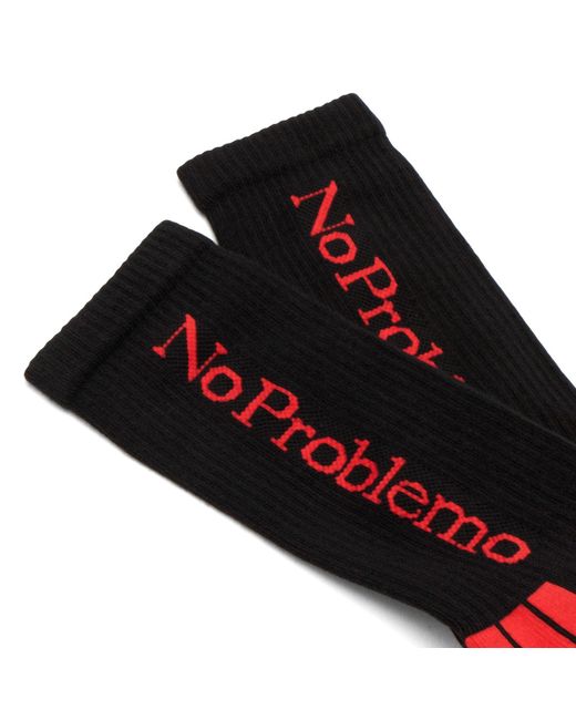 No Problemo Black Sock