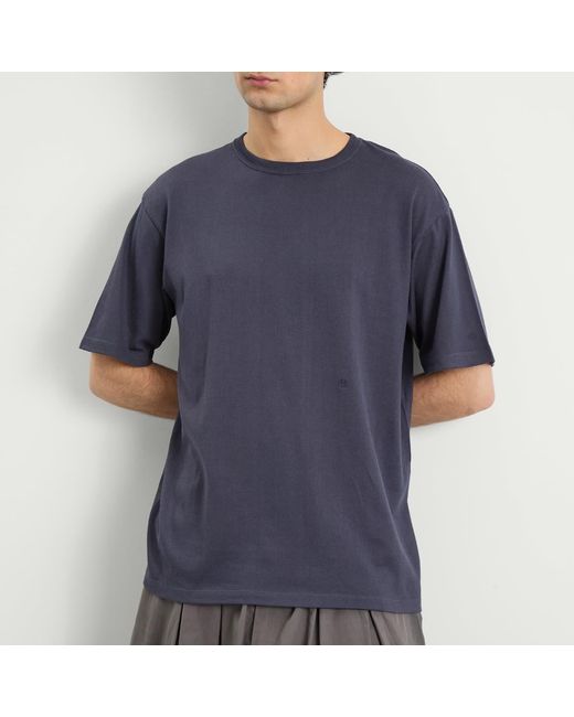 Nanamica Blue Loopwheel Coolmax Jersey T-Shirt for men