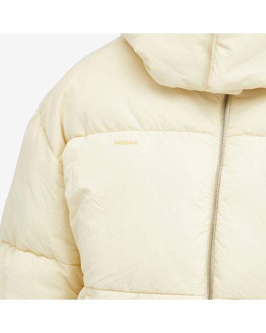 PANGAIA Natural Flwrdwn Recycled Nylon Cropped Puffer Jacket