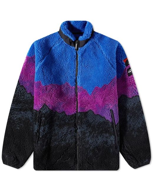 Gramicci Blue X Nanga Fleece Jacket for men
