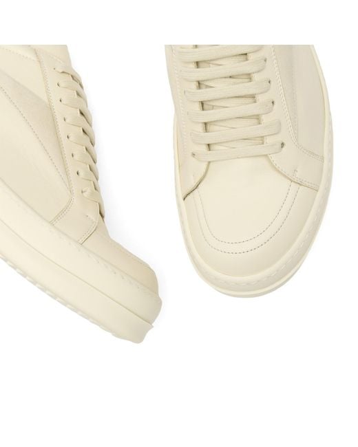 Rick Owens Natural Leather Vintage Sneaks for men