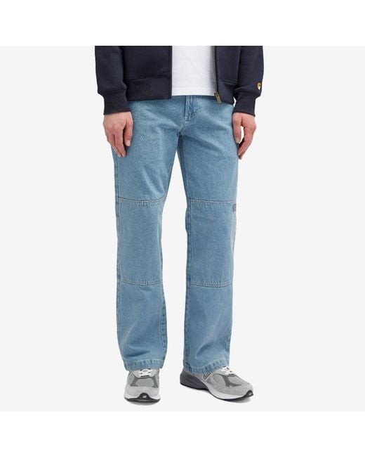 Dickies Blue Double Knee Denim Pant for men