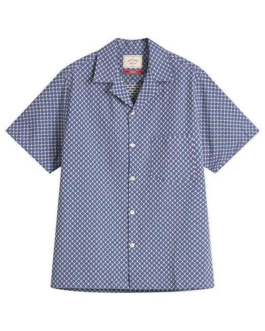 Portuguese Flannel Blue Midnight Sky Vacation Shirt for men