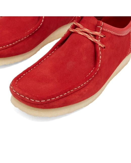 Clarks Red Wallabee for men